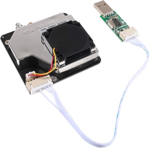 AITRIP PM Sensor SDS011 High Precision PM2.5 Air Quality Detection Sensor Module Super Dust Sensors Digital Output Compatible with Arduino in Saudi Arabia