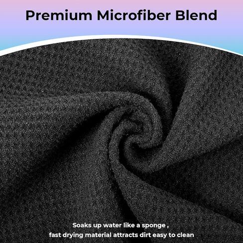 Golf Towel, Golf Towels for Golf Bags with Carabiner Clip, Premium Absorbent Microfiber Fabric Golf Towel, 11.4" x 11.4",Golf Towel f or Cleaning Golf Ball Club Putter Iron,Birthday Gifts for Golf Fan in Saudi Arabia