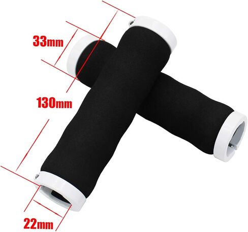 Bicycle Sponge Lockable Handlebar Grips Fits Cycle Mountain Bike BMX MTB Stunt Scooter Black Blue White in Saudi Arabia