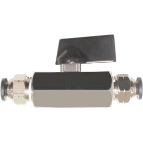 Beduan Push To Connect Fittings 1/4" Tube OD Mini Ball Valve Kit Shut Off Valve(1Pcs)