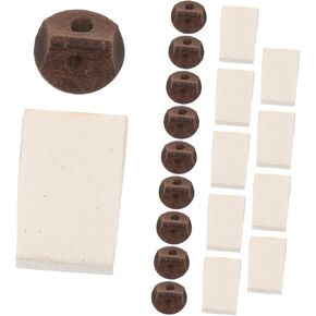 SUPVOX 10 Set erhu silencer Erhu Accessory Chinese Erhu Bridge erhu wooden silencer Wood Instrument Bridge erhu supply musical instrument Accessories Piano bridge tool Mute sponge
