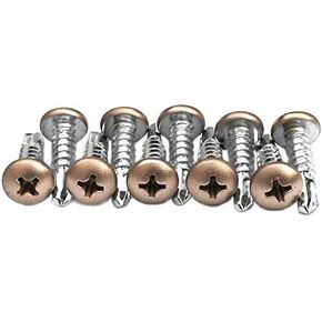Lockoff Brand Colored Self-Tapping Lacrosse Head Screws - 10 Pack in Gold Color