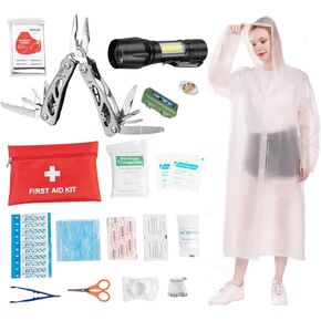 Gifts for Men Dad Husband Him Birthday Fathers Day, Survival kit & Gear 16 in 1, Cool Stuff Hiking Fishing Hunting Anniversary Birthday Gifts for Him Men Teen Boyfriend Women