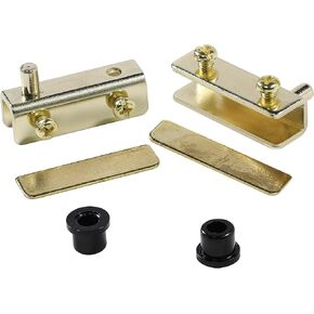Rok Hardware Glass Door Pivot Hinge for Free Swinging Glass, Black Zinc-Plated