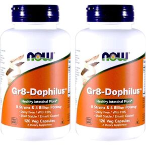 Now Foods: Gr8-Dophilus Healthy Intestinal Flora, 120 vcaps (2 Pack)