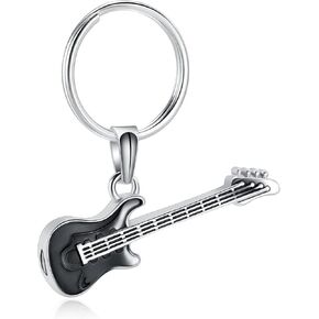 Charms Urn Necklace for Ashes Guitar Guitar Cremation Jewelry for Ashes Stainless Steel Memorial Jewelry -in Loving Memory