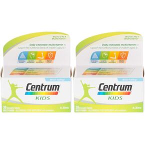 centrum kids chewables multivitamin tablets, 30 tablets x 2 (2 PACK)