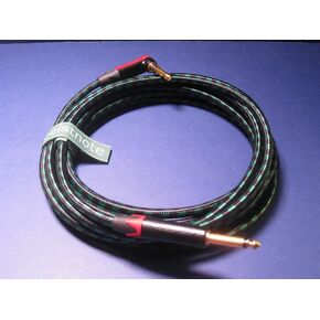 Evidence Audio Geistnote's Lyric Hg Instrument Cable with Neutrik Silent Plug and Gold Connectors 10 Ft (3 M) ~ Right Angle to Straight