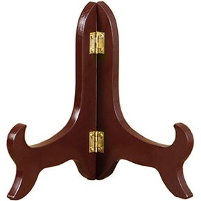 2 PCS Wood Easels Wooden Plate Stand Folding Display Stands, 5 Inch