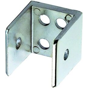 Harris Hardware TP1916 Die Cast Zamac U Bracket, Chrome Plated