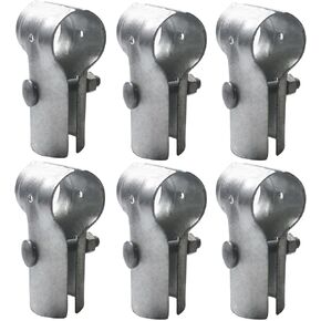 [Pack of 6] 1-5/8" x 1-5/8" End Rail T Clamp, Chain Link Fence Fittings End T Clamp, Panel T Clamp for 1-5/8" OD Pipe, Chain Link Fence Fittings, T Pipe Clamp Connector (6PCS) in Kuwait