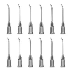 PATIKIL Blunt Tip Dispensing Needles with Bent Blunt Needle, 12 Pcs 1 Inch 15G Industrial Liquid Dispenser Needle for Refilling Liquid Ink Adhesive Glue, Amber