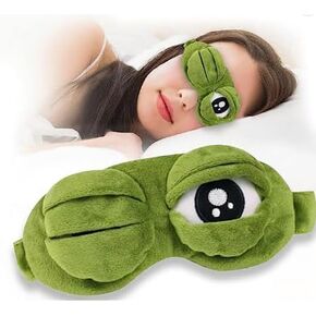 3D Sleep Mask-Eye Masks for Sleeping Mask Funny Sleep Eye Frogs Kids Sleep Mask Cover for Women, Men and Kids Gift