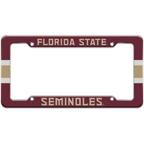 Florida State University Stripes License Plate Tag Frame