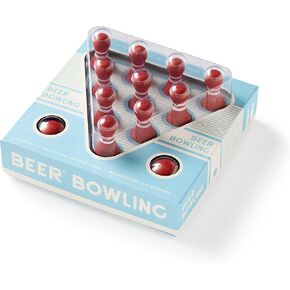 Brass Monkey Beer Bowling Drinking Game Set from Features Perfectly Weighted MDF Pins and Balls and Instructions for Three Unique Ways to Play, Great Gift Idea!