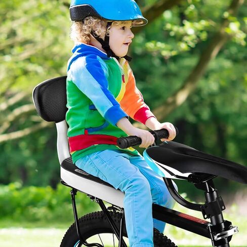 Cocoarm Rear Seat Cushion Armrest Footrest Set, Kid Carrier Bike Seat Bike Back Rear Seat Child Safety Cushion Backrest Armrest Handrail Footrest Feet Pedals Set Accessory with in Saudi Arabia