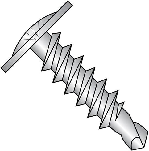Small Parts 0820KPM410 410 Stainless Steel Self-Drilling Screw, Plain Finish, Modified Truss Head, Phillips Drive, #2 Drill Point, #8-18 Thread Size, 1-1/4" Length (Pack of 25) in Saudi Arabia