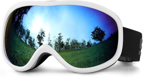 Ski Goggles for Adult, Over Glasses Snowboard Goggles Anti-fog High Definition Snow Goggle, Skiing Skating Goggles (Blue) in Saudi Arabia
