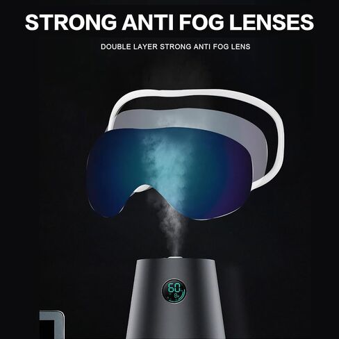 Ski Goggles for Adult, Over Glasses Snowboard Goggles Anti-fog High Definition Snow Goggle, Skiing Skating Goggles (Blue) in Saudi Arabia