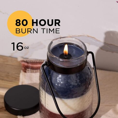 A Cheerful Giver America 16 oz. Simplicity Lantern Jar Candle in Saudi Arabia