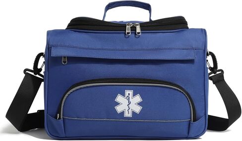 Empty Red First Responder Bag On Call Trauma Bag EMT First Aid Carrier for Paramedics and Emergency Medical Supplies Kit (Blue) in Saudi Arabia