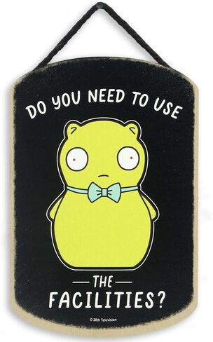 Open Road Brands Bob's Burgers Tina Uhhh Wood Wall Decor - Funny Bob's Burgers Sign for Home Decorating in Saudi Arabia
