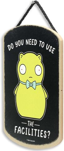 Open Road Brands Bob's Burgers Tina Uhhh Wood Wall Decor - Funny Bob's Burgers Sign for Home Decorating in Saudi Arabia