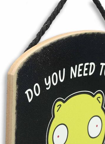 Open Road Brands Bob's Burgers Tina Uhhh Wood Wall Decor - Funny Bob's Burgers Sign for Home Decorating in Saudi Arabia