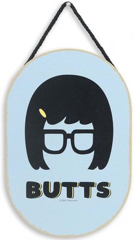 Open Road Brands Bob's Burgers Tina Uhhh Wood Wall Decor - Funny Bob's Burgers Sign for Home Decorating in Saudi Arabia