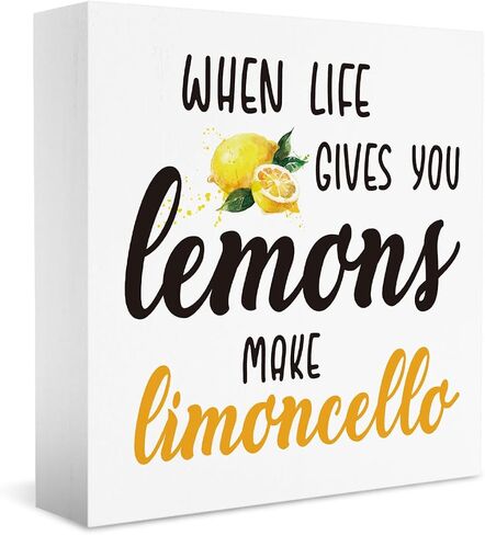 Summer Decor, Summer Decorations for Home Office, Summer Sign, Lemon Sign, Lemon Kitchen Decor, Pucker Up Buttercup Sign, Summer Office Desk Decor 5 X 5 Inch in Saudi Arabia