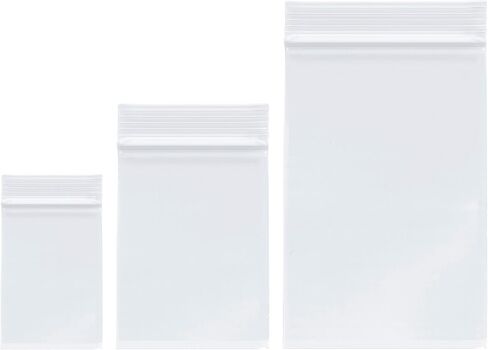Plymor 2" x 2" (100), 2" x 3" (100), 3" x 3" (100), 2 Mil Variety Pack Zipper Reclosable Plastic Bags in Saudi Arabia