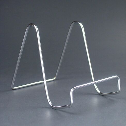 BANBERRY DESIGNS Silver Wire Easel Display Stand - Smooth Chrome Metal - 3 Inch - Pack of 6 in Saudi Arabia