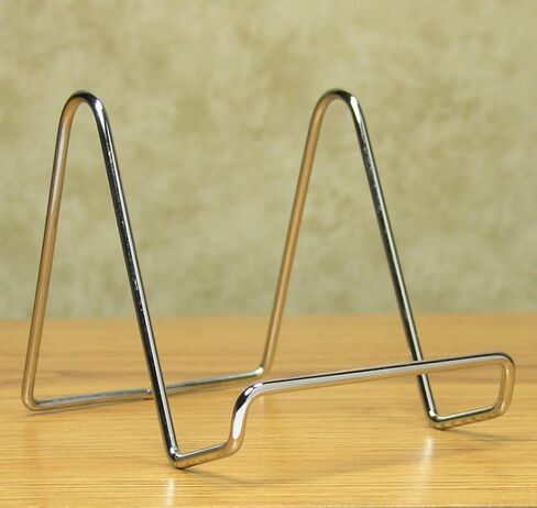 BANBERRY DESIGNS Silver Wire Easel Display Stand - Smooth Chrome Metal - 3 Inch - Pack of 6 in Saudi Arabia