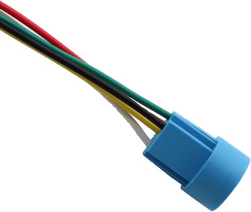 Weiliruichi Self Locking Metal Pushbutton Switch with Pre Wiring 19mm/0.75inch Self Resetting Activation Power Button Waterproof for Automatic Equipment Household Appliances Boats Cars Trucks Blue in Saudi Arabia
