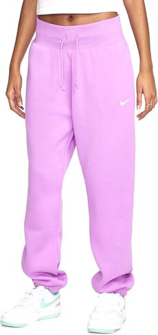 Nike Sportswear Phoenix Fleece Women's High-Waisted Oversized Sweatpants (US, Alpha, Medium, Regular, Regular, Rush Fuchisia/Sail) in Saudi Arabia