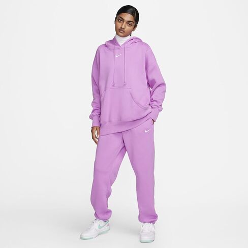 Nike Sportswear Phoenix Fleece Women's High-Waisted Oversized Sweatpants (US, Alpha, Medium, Regular, Regular, Rush Fuchisia/Sail) in Saudi Arabia