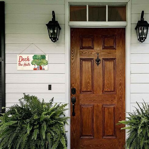 Welcome Sign for Front Door Outside Funny Wooden Door Sign For Front Porch Decor Grinch Squad House Warming Gift Funny Wreaths Decorations Rustic Farmhouse Wall Pediments Art Decor(12 x 6) Inch in Saudi Arabia