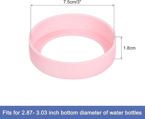 uxcell Water Bottle Boot, Protective Silicone Boot Sleeve Non Slip Bottom Covers Bumper for Water Bottles Mug Tumbler in Saudi Arabia