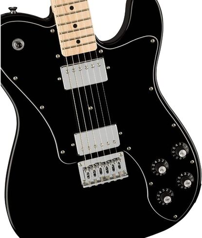 Squier by Fender Affinity Series Telecaster Deluxe (Maple fingerboard, Black) Bundle with Fender 10ft Cable (Straight/Straight), Fender Guitar 12-Pack Picks, and Fender 2" Guitar Straps in Saudi Arabia