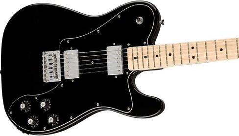 Squier by Fender Affinity Series Telecaster Deluxe (Maple fingerboard, Black) Bundle with Fender 10ft Cable (Straight/Straight), Fender Guitar 12-Pack Picks, and Fender 2" Guitar Straps in Saudi Arabia