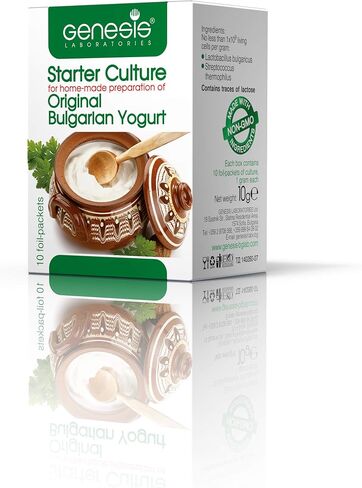 Bulgarian Yogurt Starter Culture Natural Probiotic Yogurt Culture Starter Homemade Yoghurt Starter up to 50 Liters Lactobacillus bulgaricus 10 sachets in Saudi Arabia