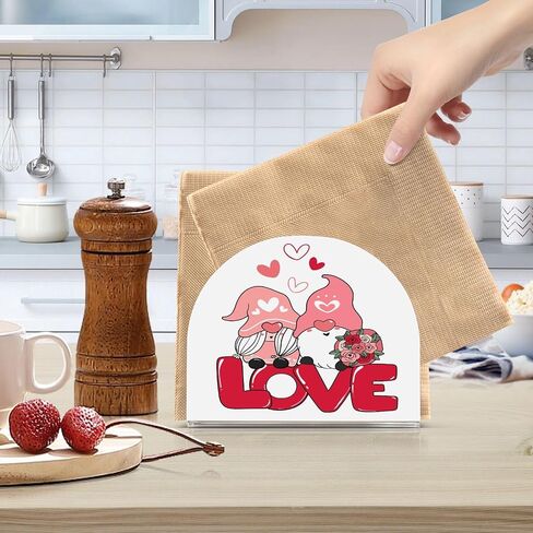 Christmas Flamingo Tropical Palm Tree Napkin Holder, Acrylic Napkin Holders for Table Cocktail Napkins Dispenser Paper Stand for Home Kitchen Restaurant Bar, 1 Pc in Saudi Arabia