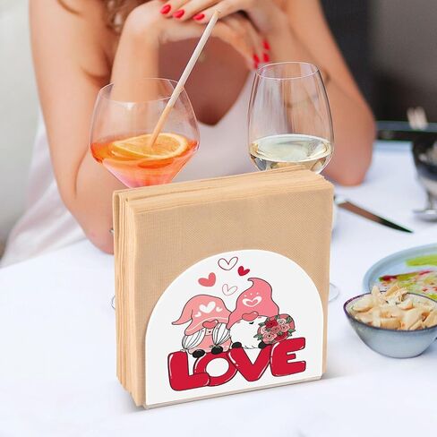 Christmas Flamingo Tropical Palm Tree Napkin Holder, Acrylic Napkin Holders for Table Cocktail Napkins Dispenser Paper Stand for Home Kitchen Restaurant Bar, 1 Pc in Saudi Arabia