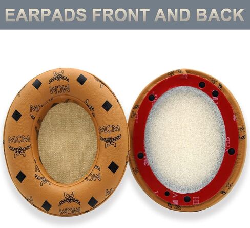Studio 2/3 Replacement Ear Pads Cushions for Beats Studio 2 & Studio 3(B0500 B0501) Wired&Wireless Headphones,Ear Cushions with Soft Protein Leather, Noise Isolation Memory Foam(Floral Brown) in Kuwait