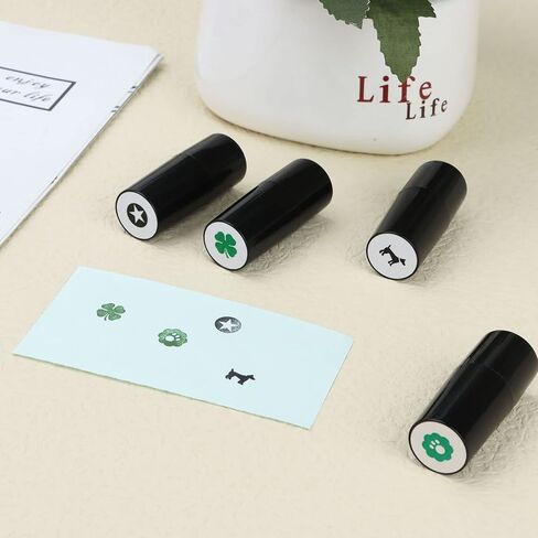 4 Pieces Golf Ball Stamps Personalized Golf Ball Marker Four-Leaf Clover Star Golf Ball Stamper Custom Golf Ball Marker for Golfer Present Golf Learners in Kuwait