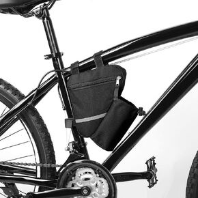Bike Triangle Frame Bag Bicycle Cycling Storage Triangle Top Tube Front Pouch Saddle Bag for Road and Mountain Bikes