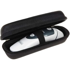 Hermitshell Travel case for [New 2020 Model] iProven DMT-489 / ANKOVO Thermometer for Fever - Forehead and Ear Thermometer (Black)-Only Case