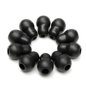 10pcs 2cm Silicone Black Super Soft Earplug Eartips Earpieces For Littmann Stethoscope