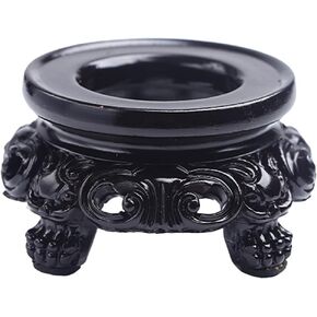 Abaodam Mini Resin Stand for Crystal Sphere Snow Globe Base Crystal Ball Stand Display Base Show Decor Birthday Gift for Teens Boys and Girls
