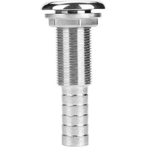 thru hull fittings for boats - Straight Thru-Hull Valve Fitting 3/4" Stainless Steel Marine Barbed Hose Fittings for Boats Yachts Car Trailer Barbed Drain Thru-Hull Fitting Hose Barb Thru Drain